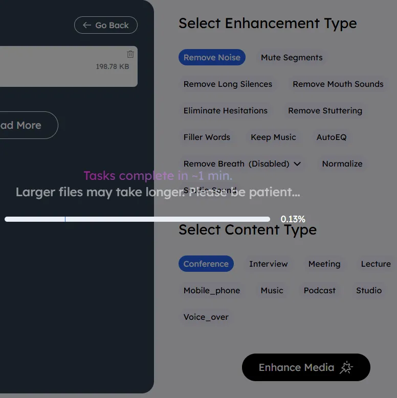 Remove Noise & Improve Clarity