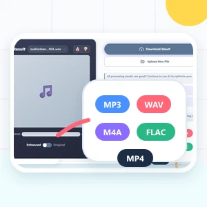 Downloading enhanced audio file